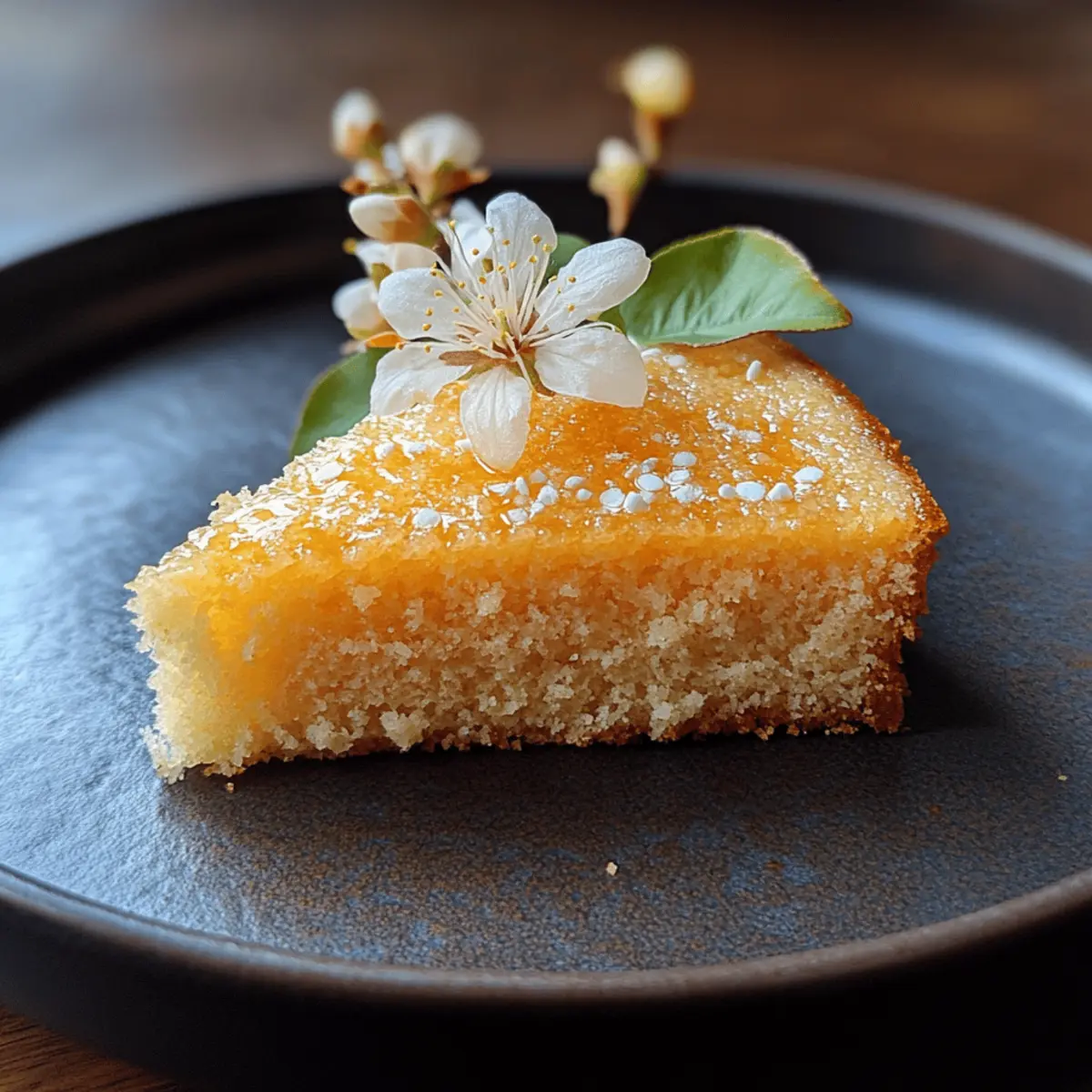 Orange Blossom Semolina Cake with Almonds
