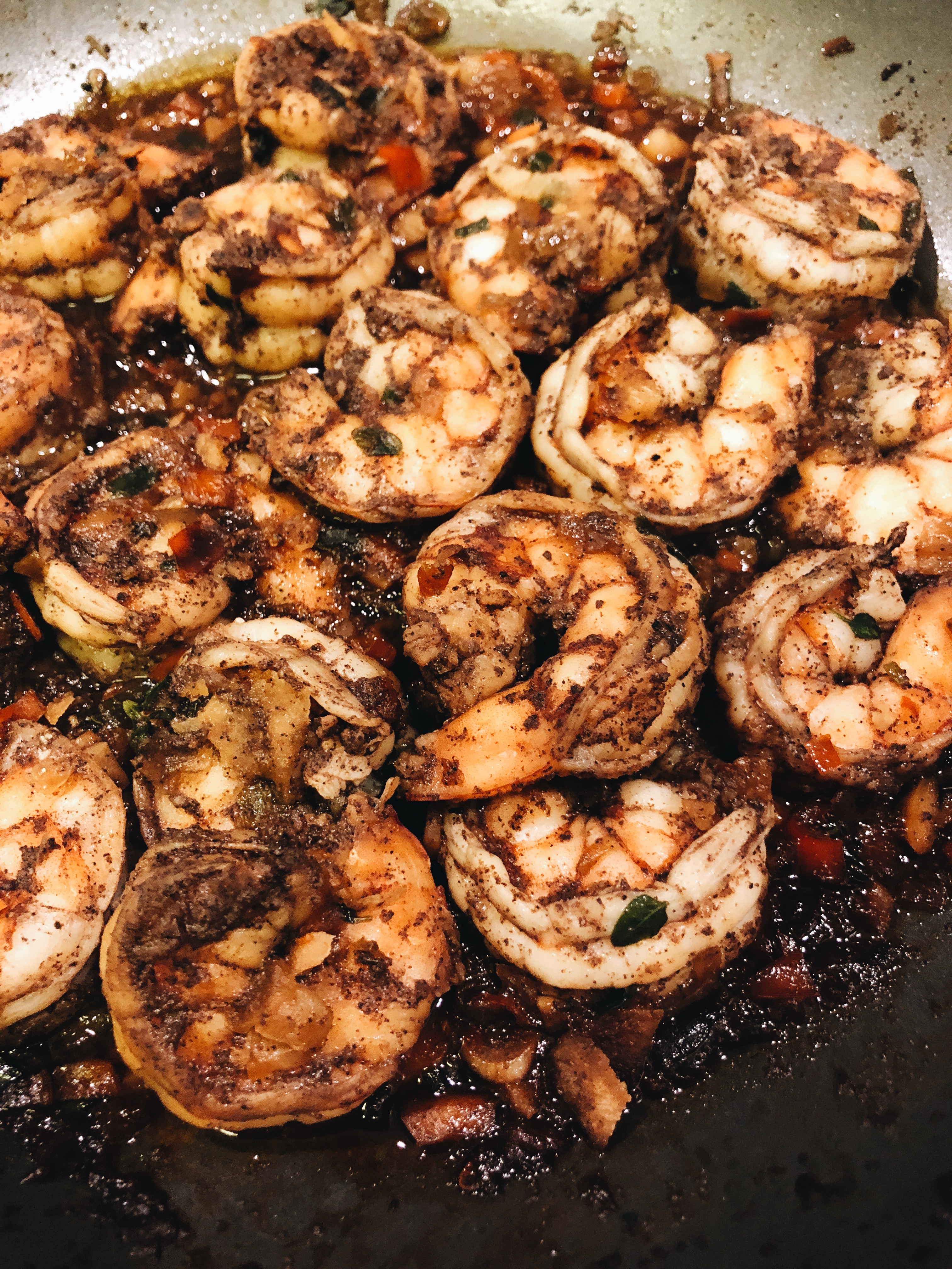 Shrimp and Plantains in Coconut Sauce