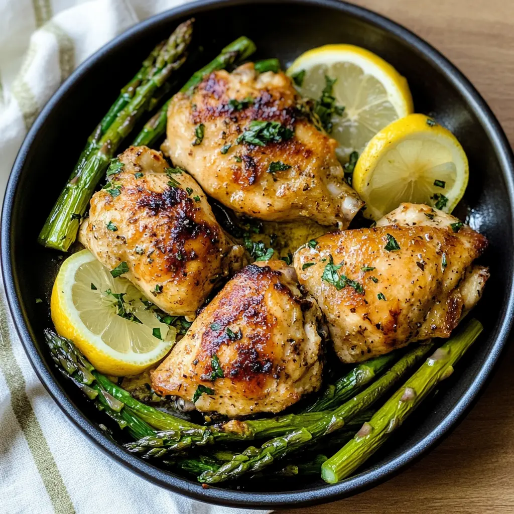 Pan-Seared Lemon Chicken with Asparagus