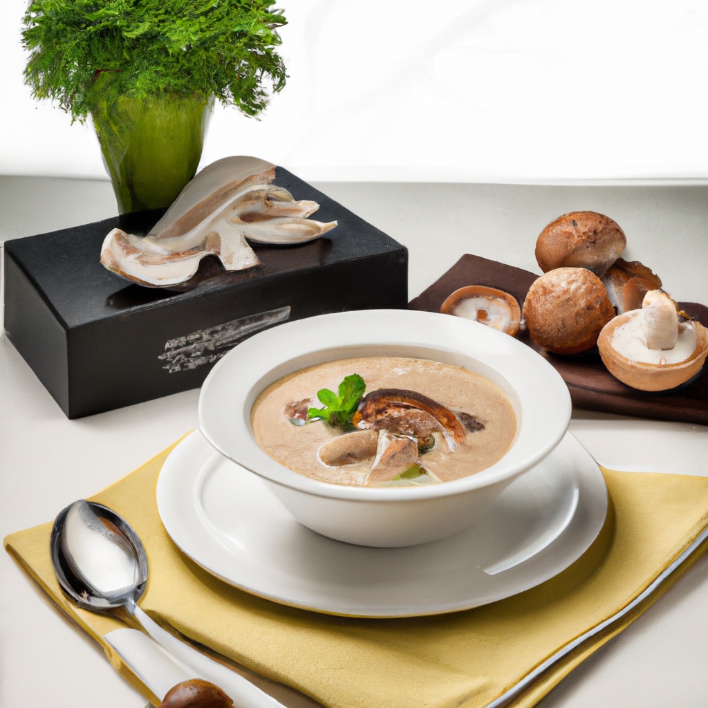 Sautéed Mushroom Soup with Thyme and Garlic