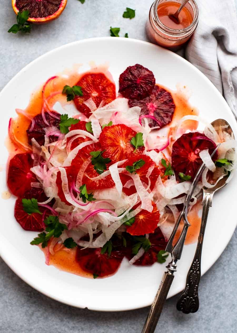 Tossed Tarragon-Blood Orange Salad