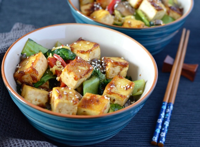 Asian Ginger-Garlic Stir-Fry with Tofu