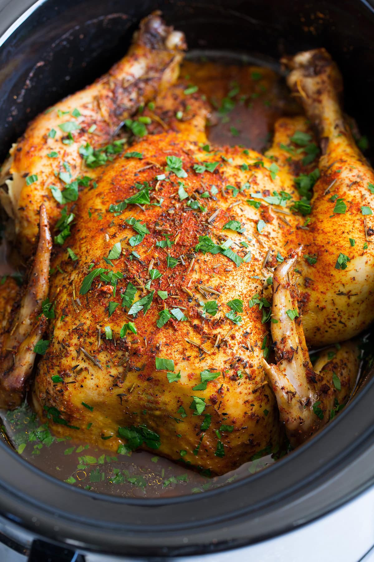 Slow-Cooked Chicken with Apple and Thyme