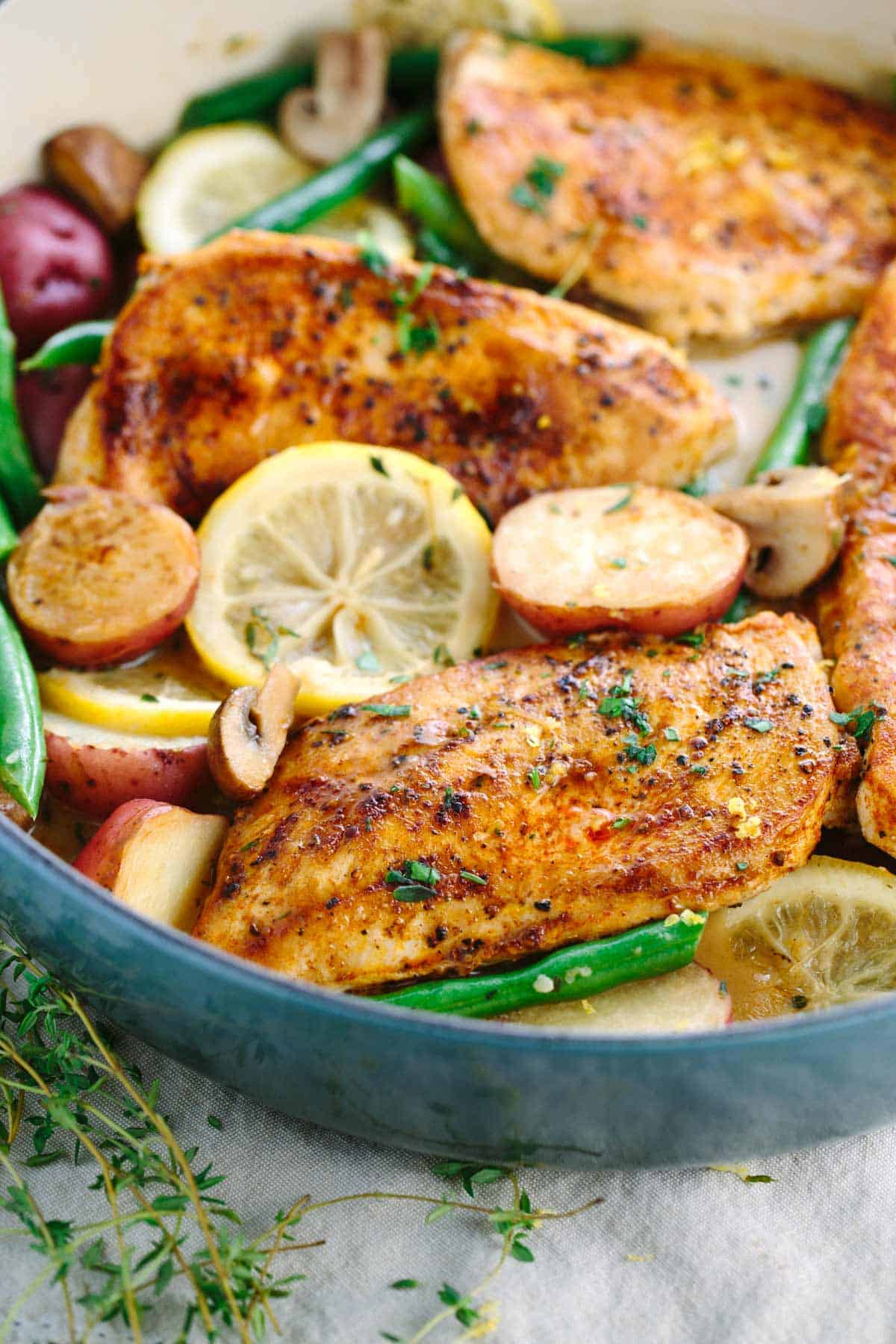 One-Pot Lemon Chicken and Vegetable Bake