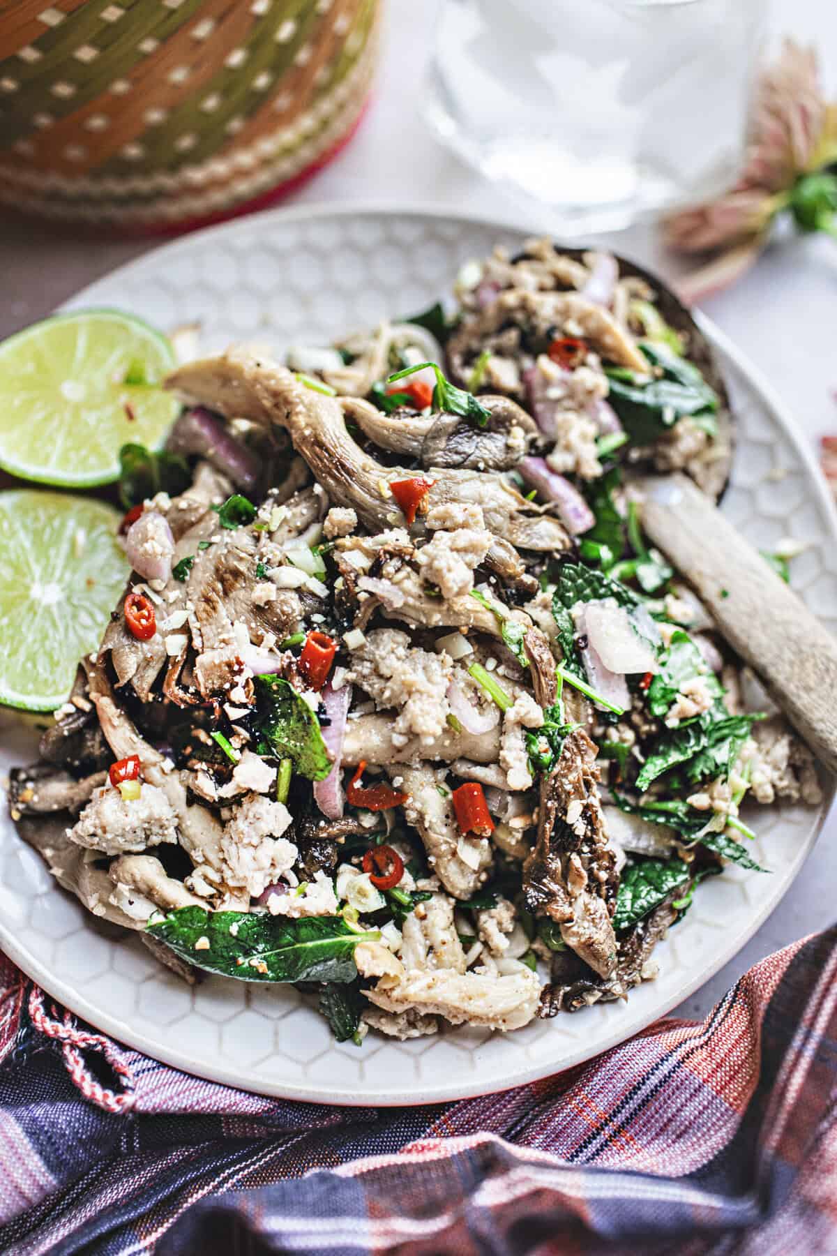 Mushroom Larb with Fresh Herb Dressing
