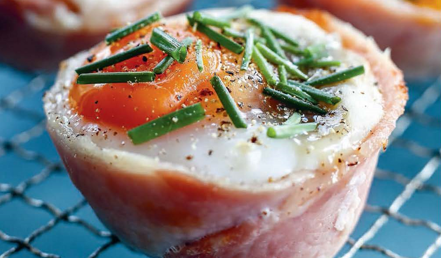 Bacon and Chive Egg Cups