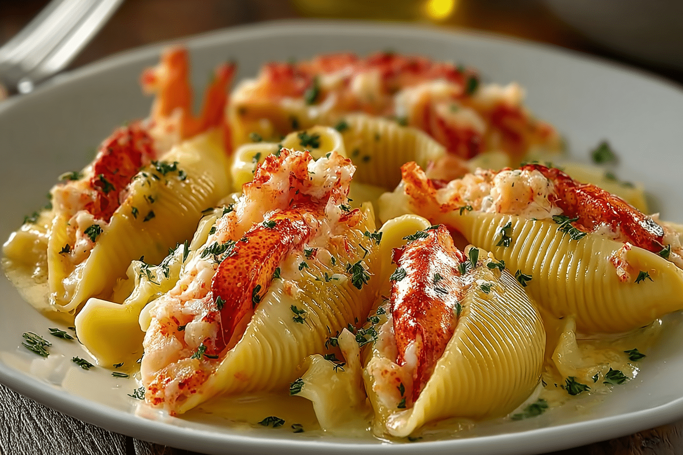 Lobster Pasta with Garlic Butter
