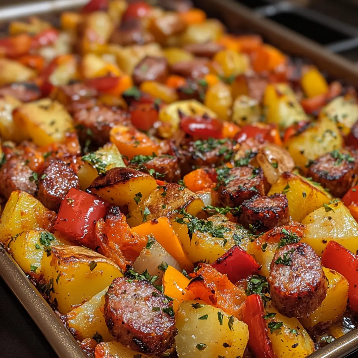 One-Pan Sausage and Bell Pepper Medley