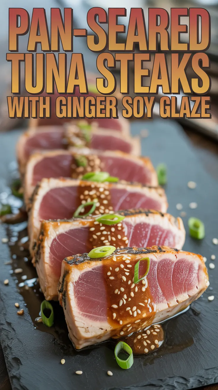 Pan-Seared Tuna with Ginger-Soy Glaze