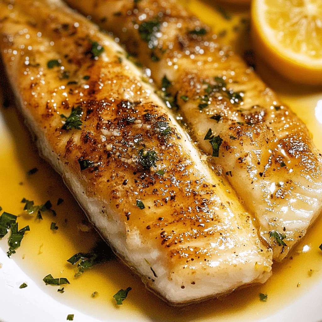 Pan-Seared Cisco Fish with Lemon-Dill Glaze