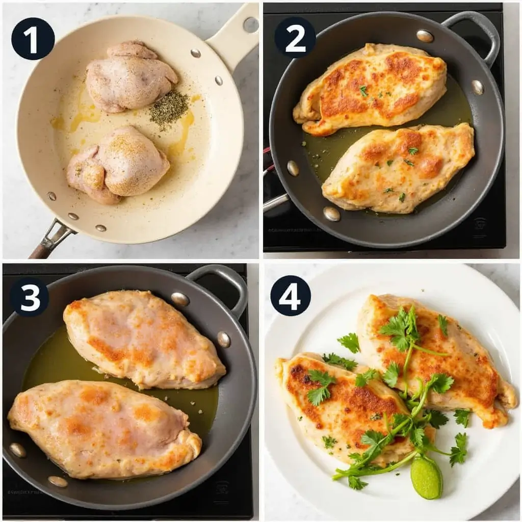 Pan-Seared Chicken with Almond Flour and Thyme