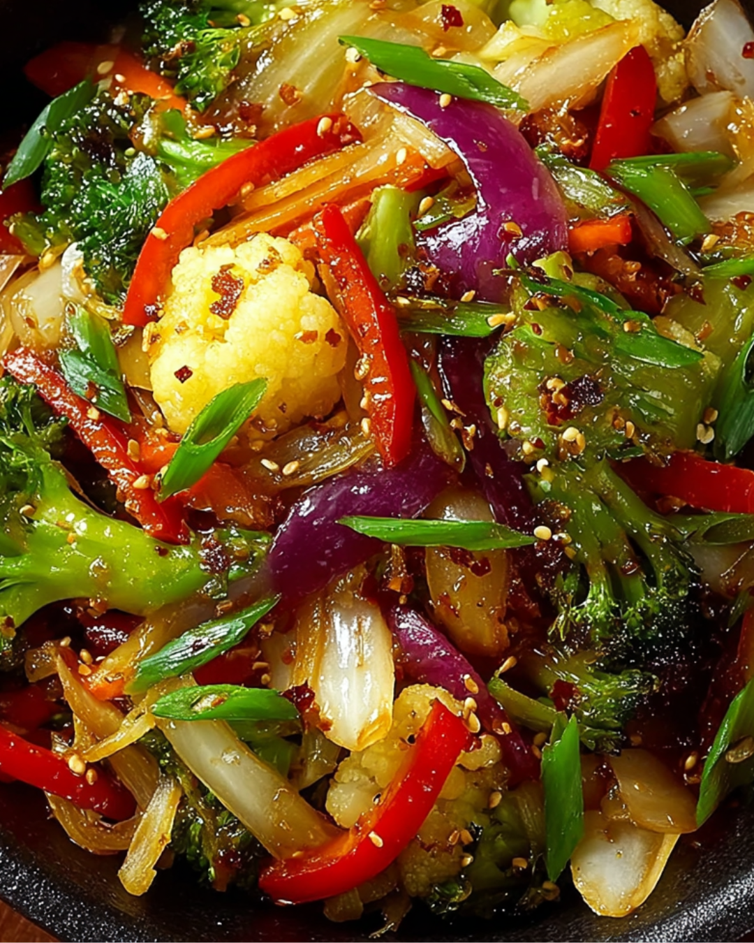 Stir-Fried Vegetable Medley with Ginger and Scallions