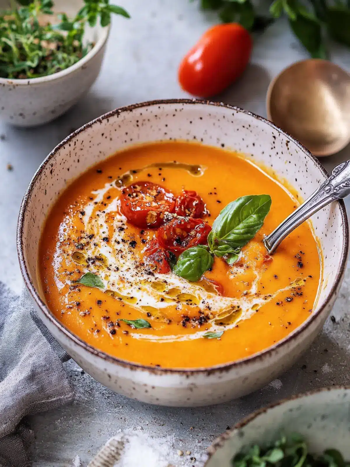 Roasted Tomato and Carrot Soup