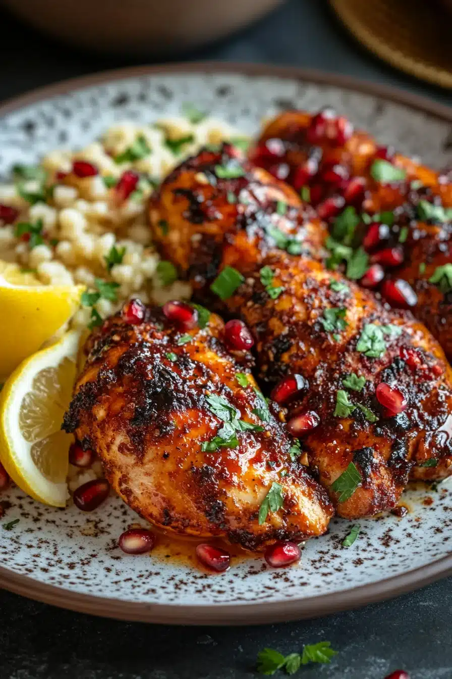 Harissa-Spiced Chicken with Green Olives and Lemon