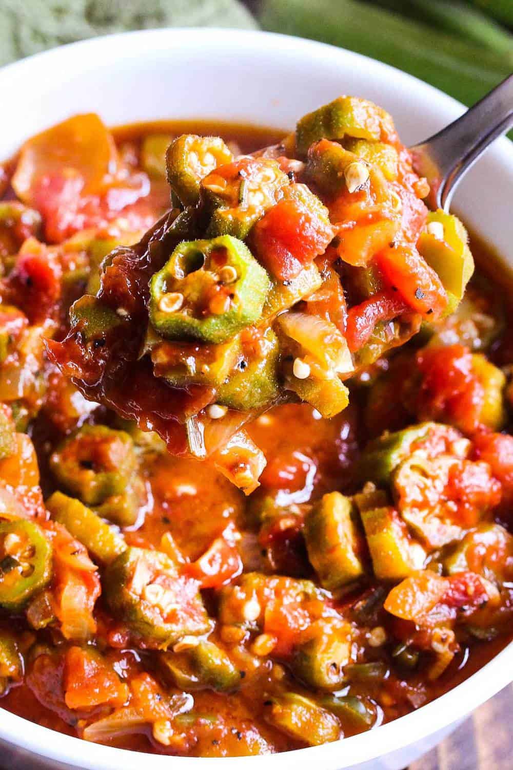 Okra and Tomato Bean Soup