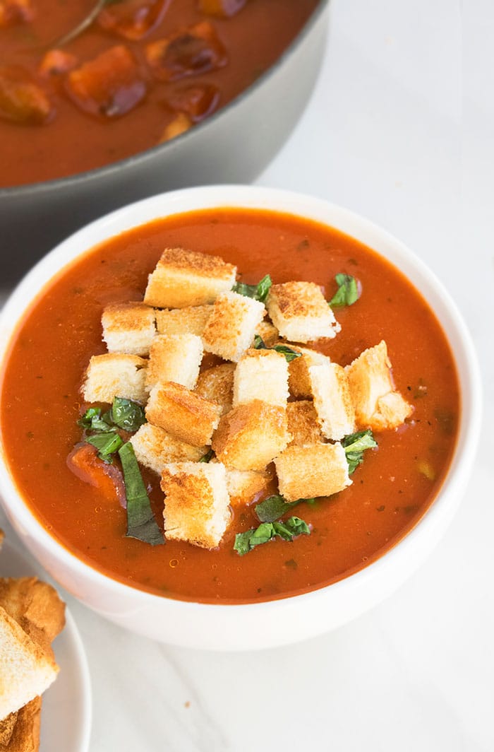 One-Pot Tomato Basil Soup