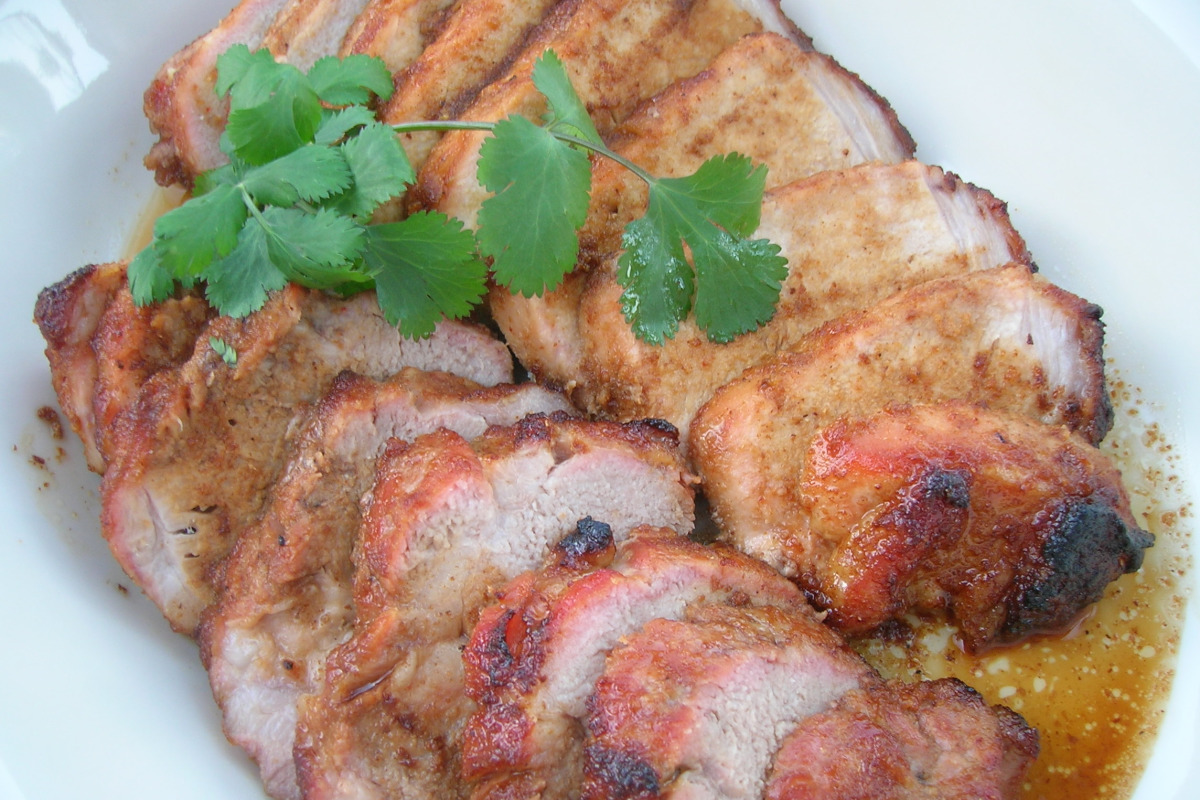 Spicy Chipotle Pork Shoulder with Roasted Peppers
