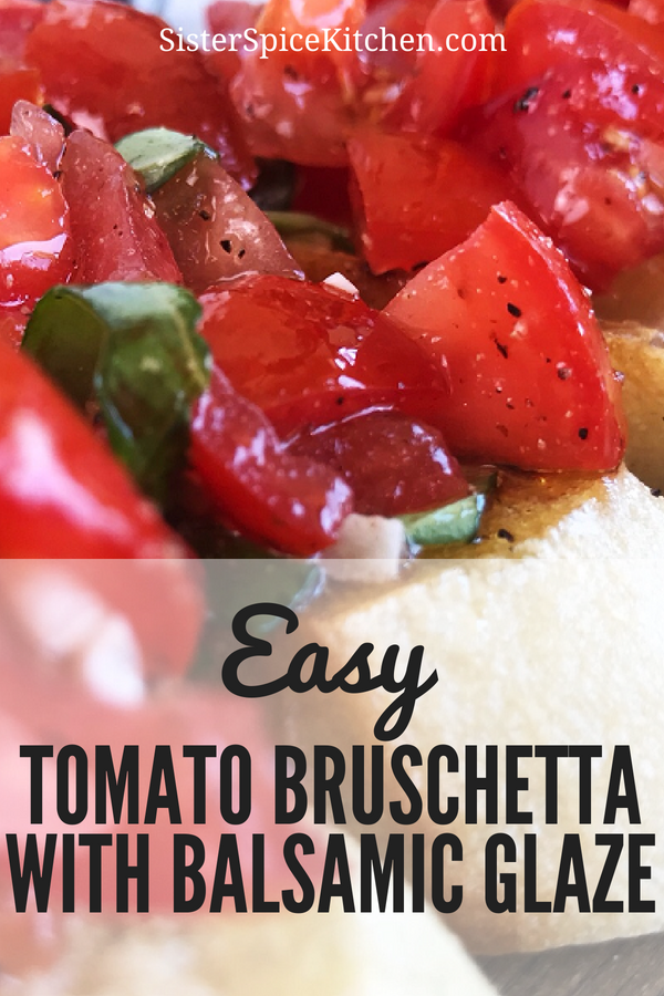 Tomato-Basil Bruschetta with Balsamic Glaze