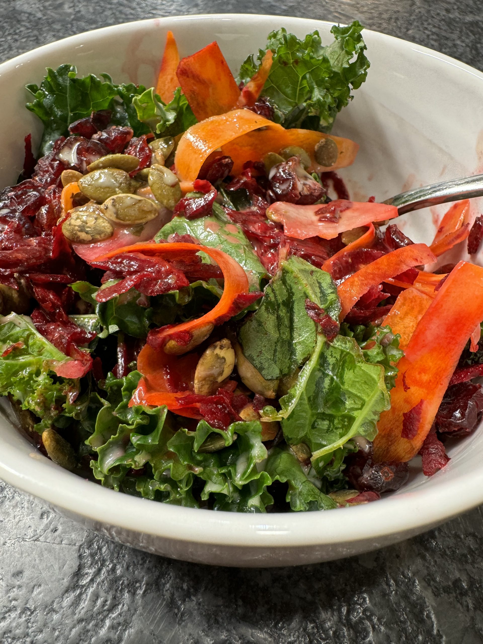 Kale and Chicken Salad with Lemon Vinaigrette