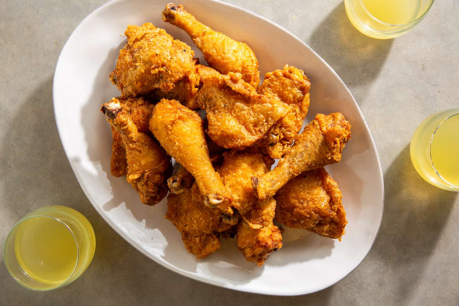 Batter-Fried Chicken with Lemon and Thyme