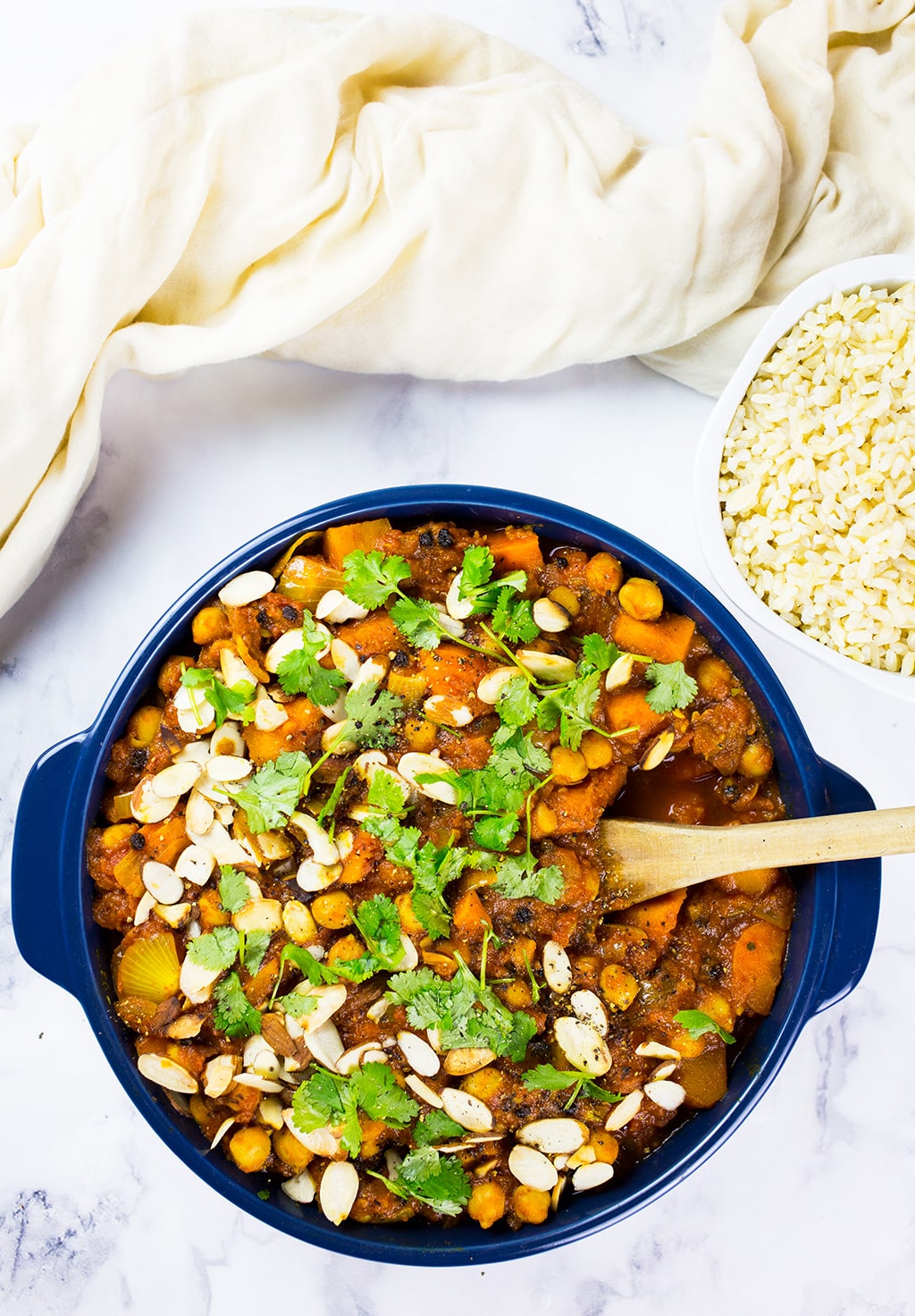 Cumin and Coriander-Spiced Chickpea and Vegetable Stew