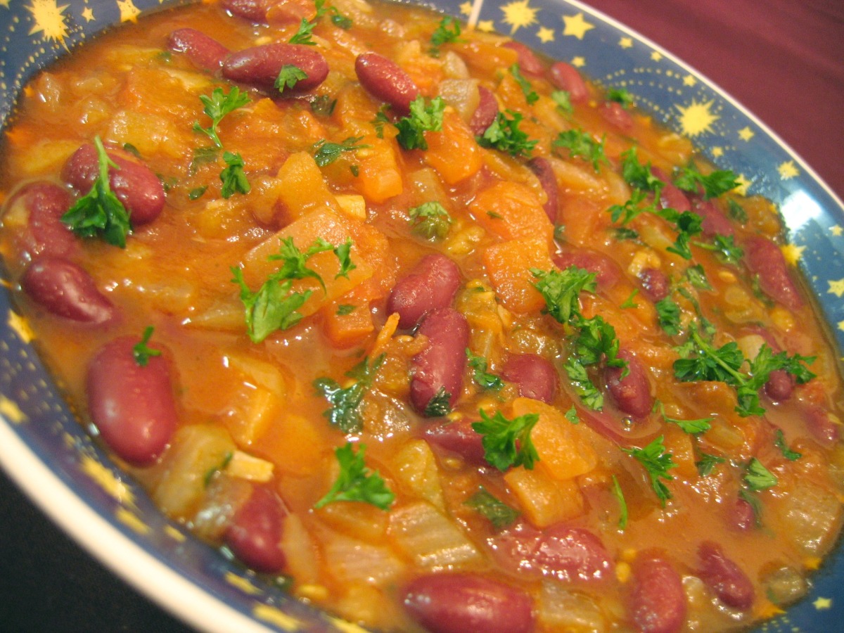 Roasted Tomato and Bean Soup