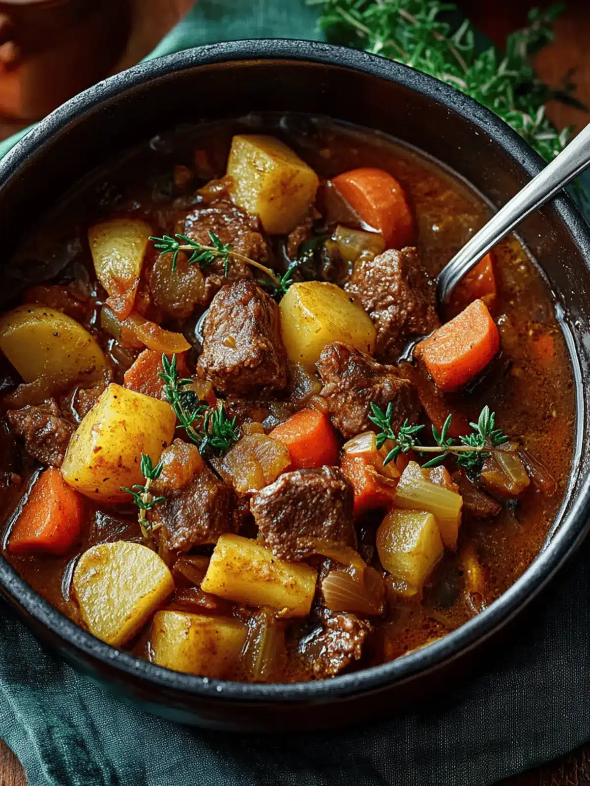 Wild Rice and Bison Stew with Root Vegetables