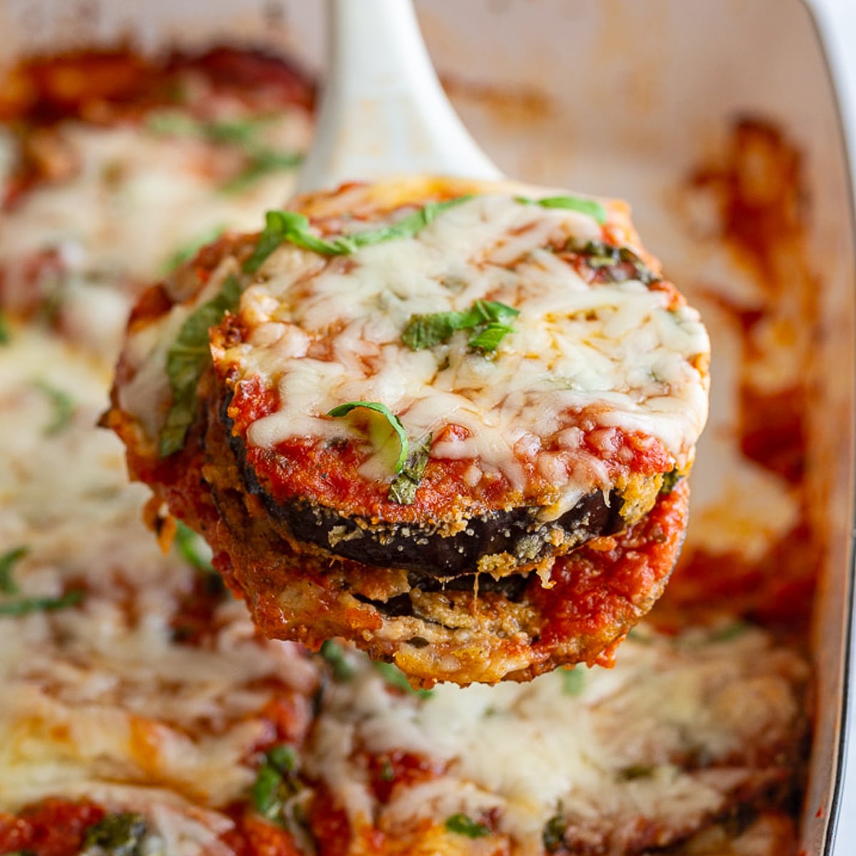 Crisp-Topped Baked Eggplant Parmesan
