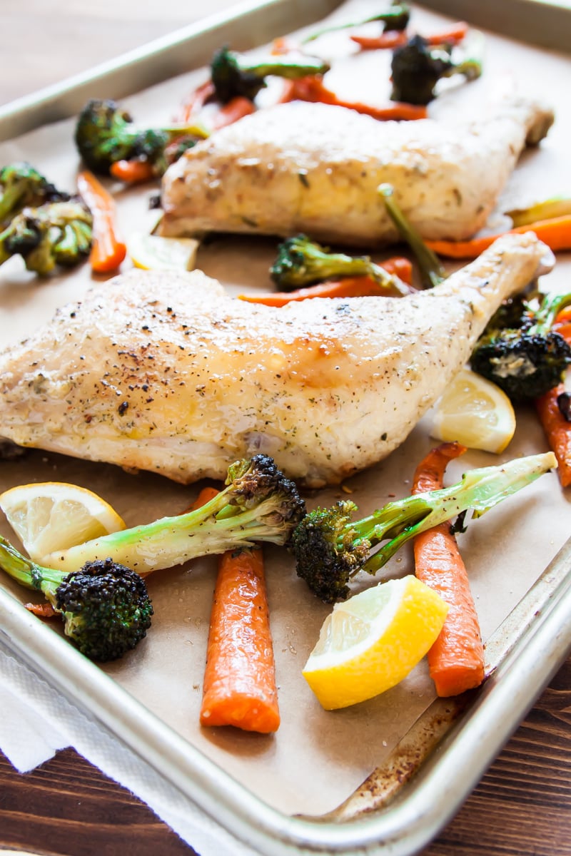 One-Pan Garlic Butter Chicken with Roasted Vegetables