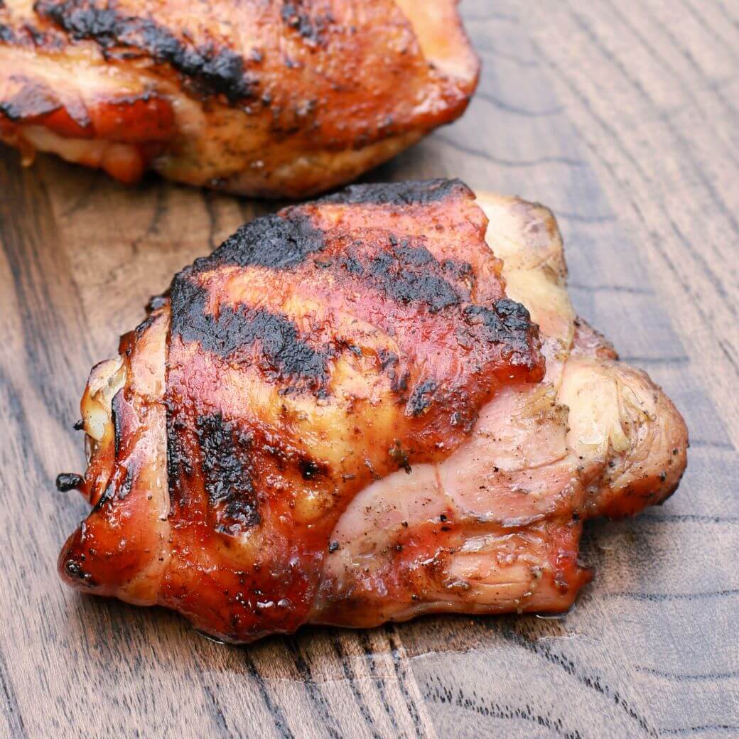 Applewood-Smoked Chicken Thighs with Buttermilk Brine