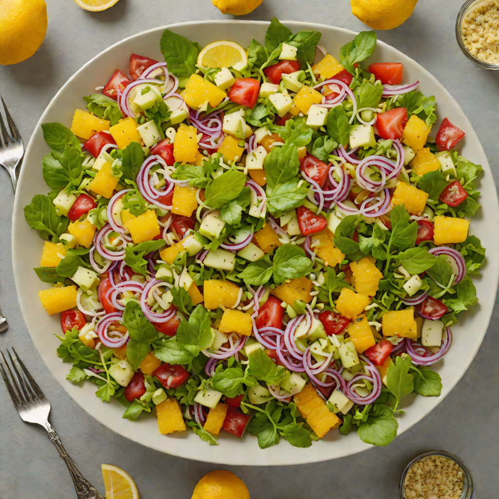 Citrus-Herb Chopped Salad with Lemon Vinaigrette