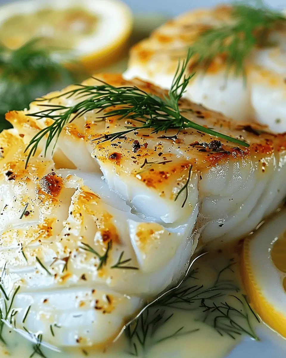 Lemon-Dill Cod with Lemon-Garlic Sauce