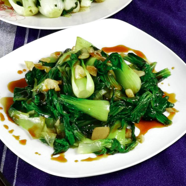Stir-Fried Bok Choy and Snow Peas with Garlic