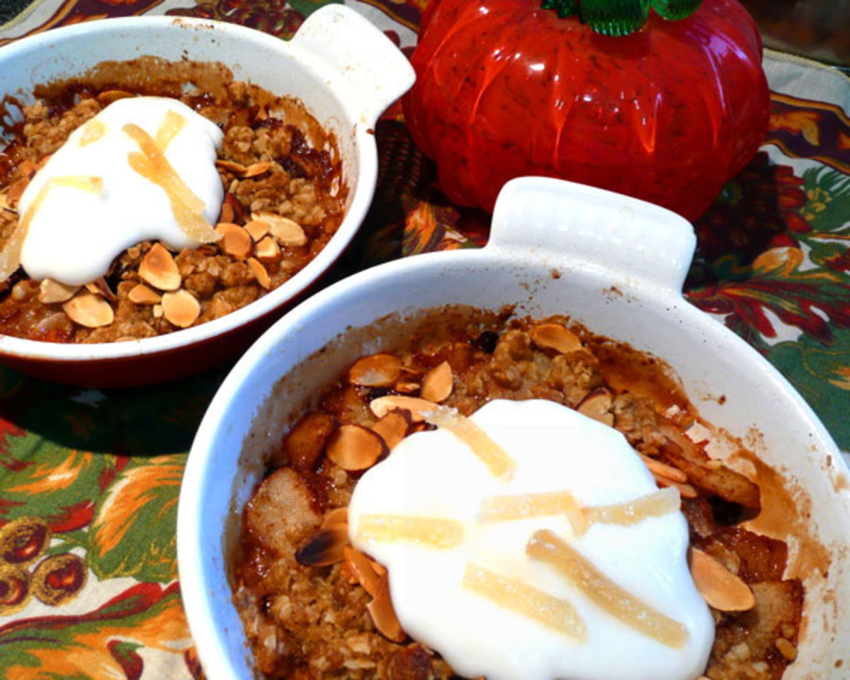 Baked Pear and Ginger Crisp