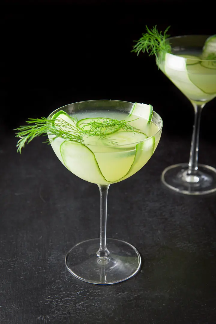 Cucumber Dill Vodka Martini