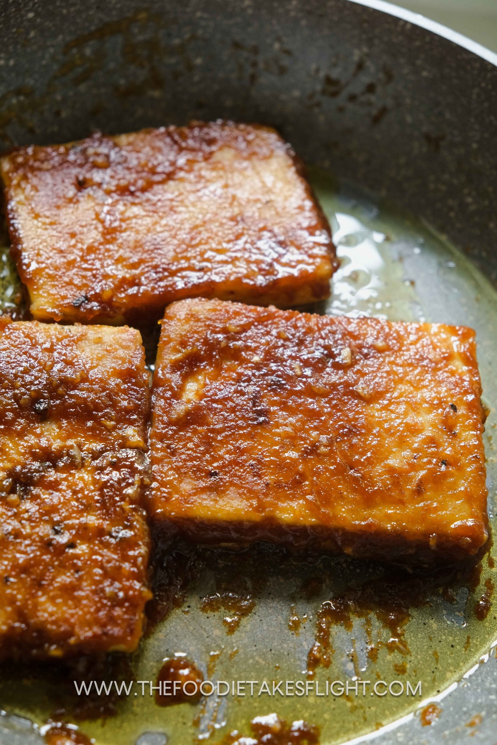 Miso-Infused Tofu Steaks with Ginger-Scallion Glaze