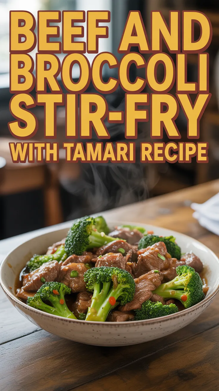 Beef and Broccoli Stir-Fry with Tamari Sauce