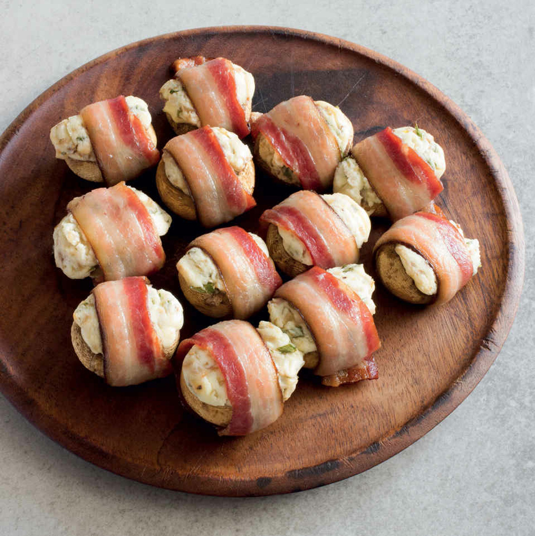 Bacon-Wrapped Stuffed Mushrooms