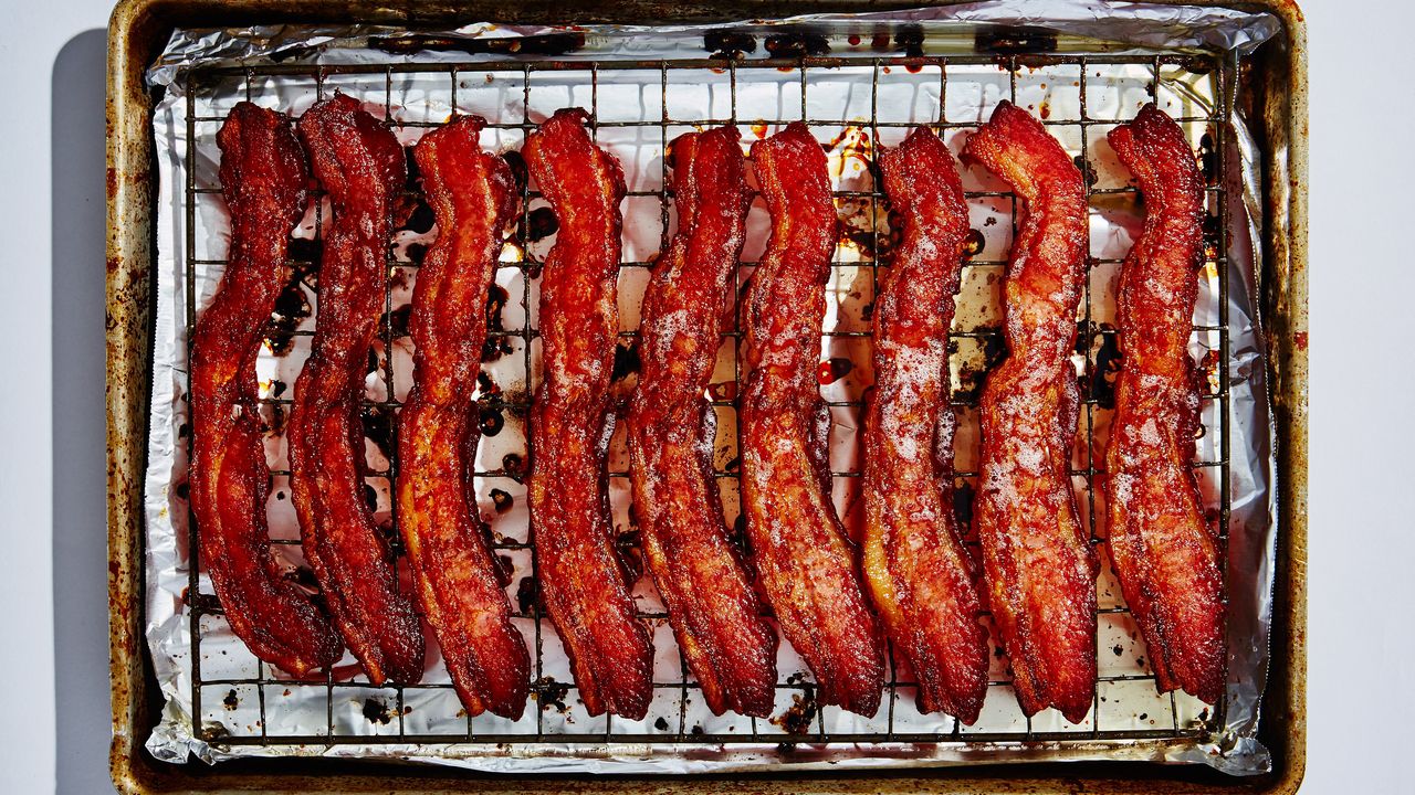 Sheet Pan Baked Bacon and Avocado