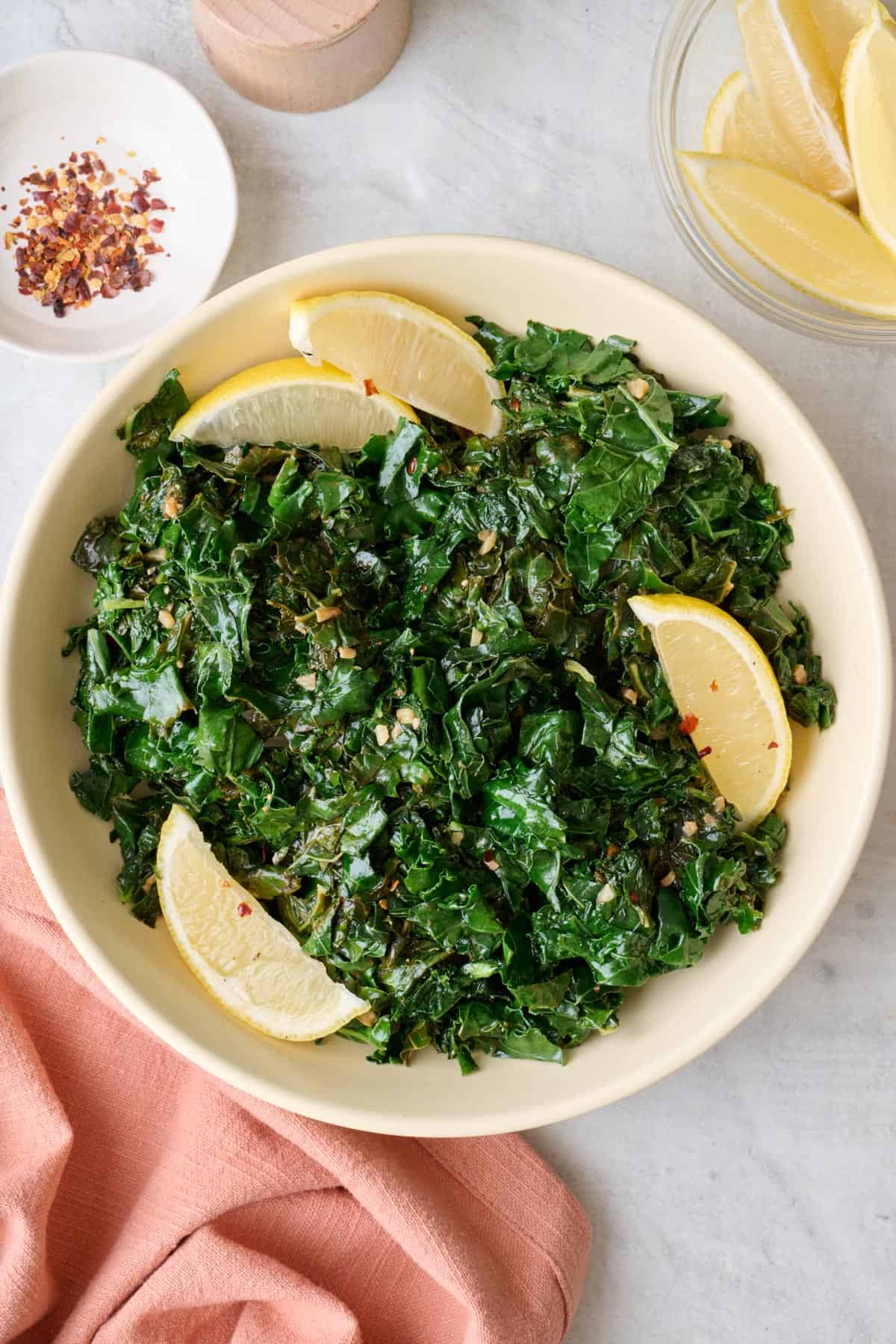 Sautéed Kale with Almonds and White Wine