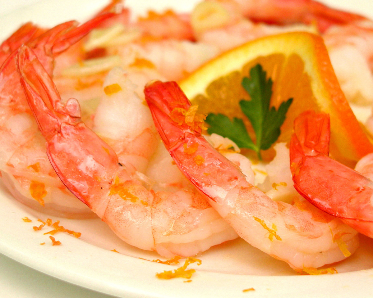 Sautéed Shrimp with Orange Zest and Aperol