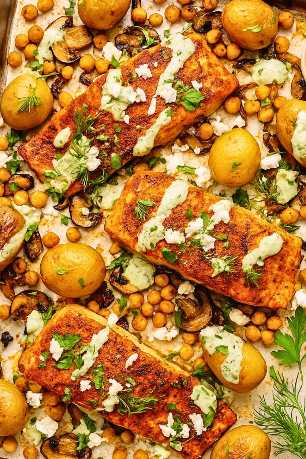 Hidden Spice Sheet Pan Salmon