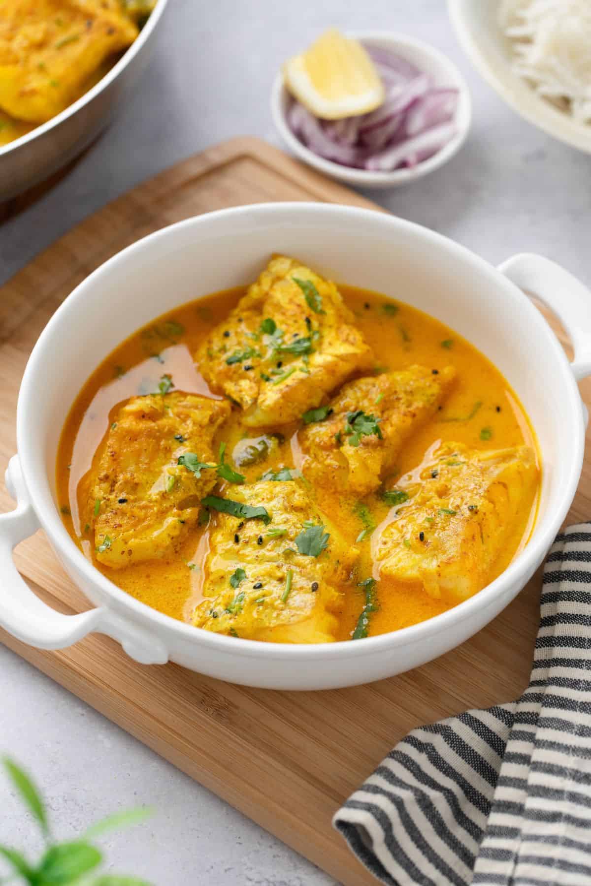 Mustard and Coconut Mackerel Curry