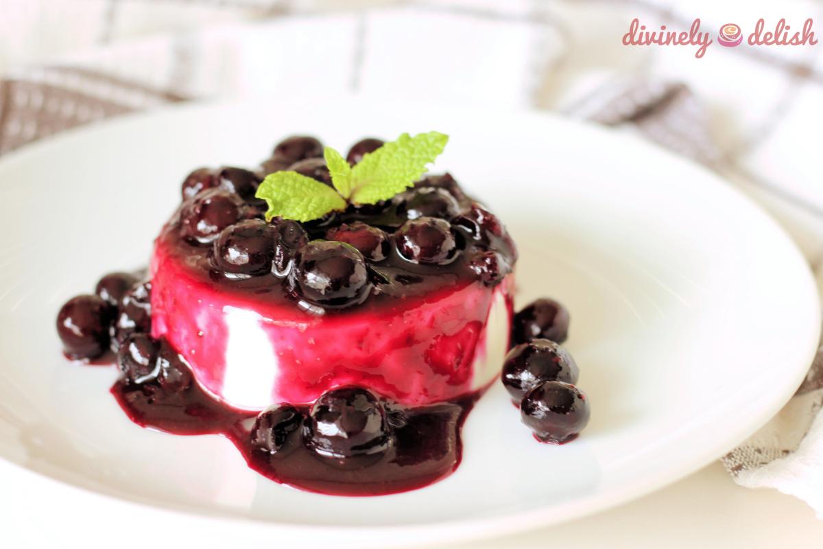 Lemon Verbena Panna Cotta with Fresh Berries