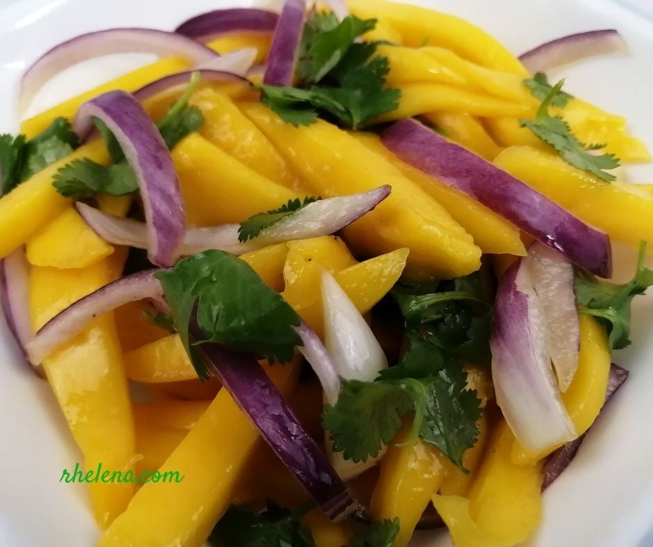 Mango and Red Onion Salad with Lime Vinaigrette