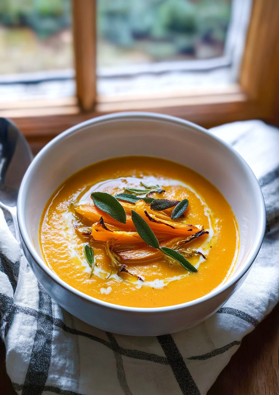 Miso-Roasted Carrot and Parsnip Soup