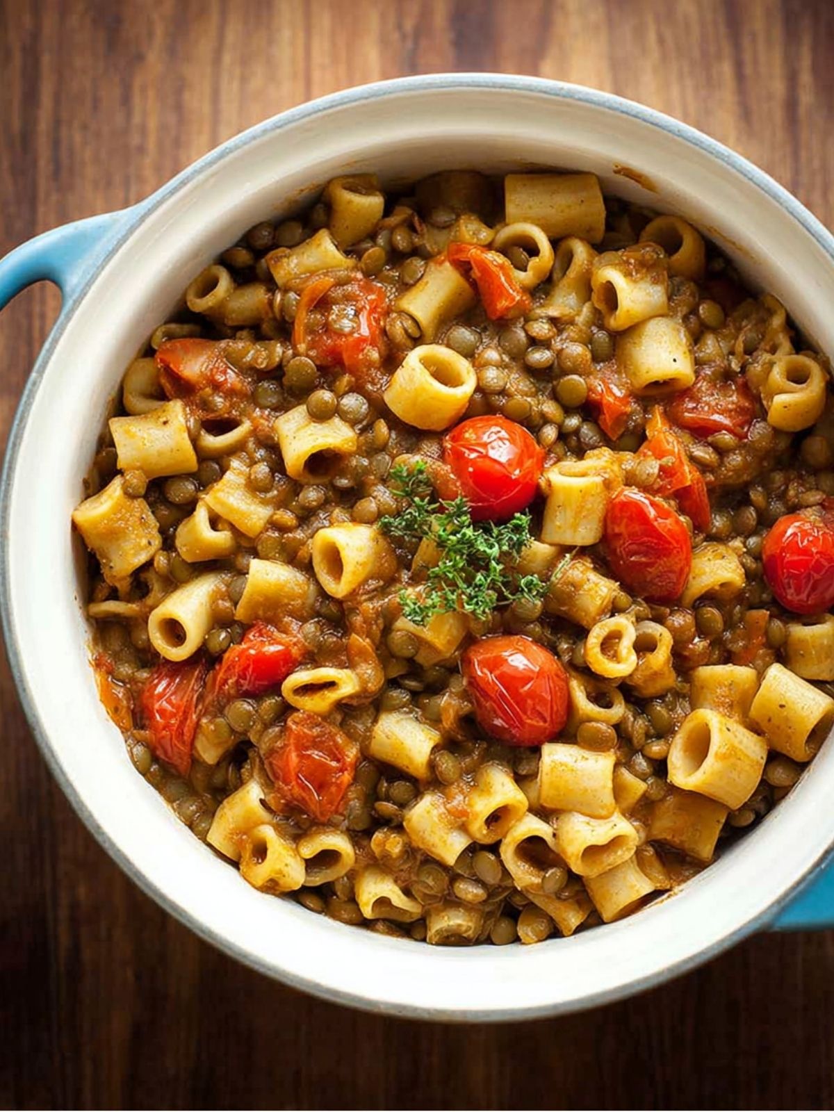 One-Pot Lentil and Vegetable Pasta
