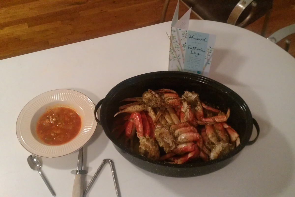 Pan-Seared Dungeness Crab with Herbed Butter