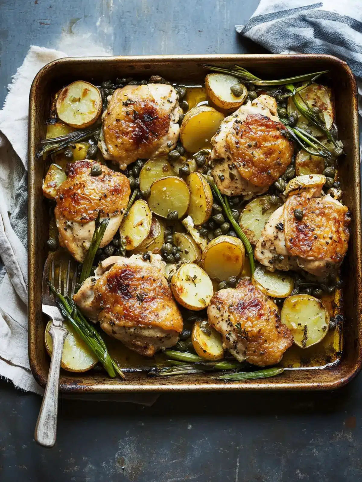 Sheet Pan Sautéed Chicken with Crispy Capers