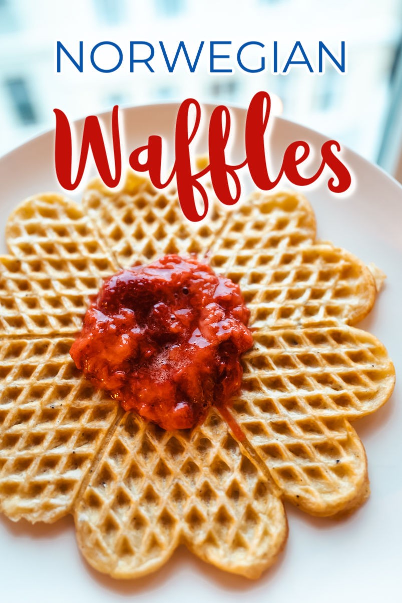 Norwegian Flat Iron Waffles with Rye Flour